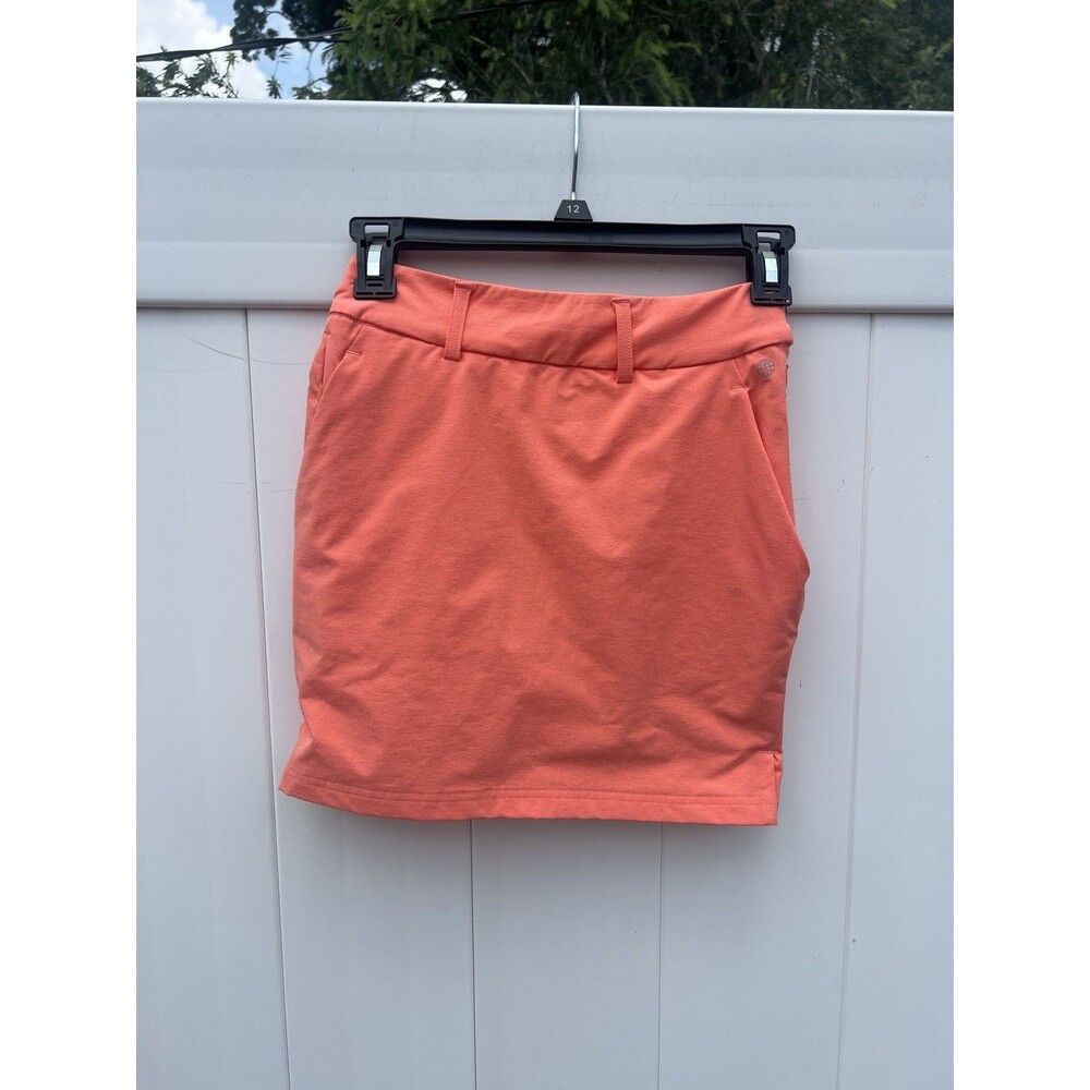 WOMEN'S ADIDAS SKORT SKIRT 2XS Peach Side Zip Golf